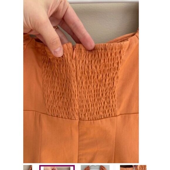 ASTR The Label NWT Wendy Puff Sleeve Mini Dress in Papaya Size Small REVOLVE - Picture 7 of 12